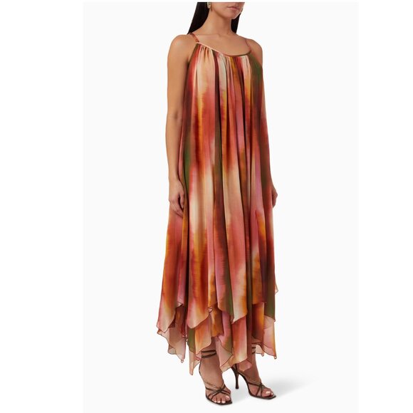 Misa Los Angeles Dresses & Skirts - MISA Los Angeles Womens Brown Ombré Shanti A-Line Dress P6353